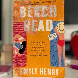 Hand-Bedazzled “Beach Read” by Emily Henry – In Progress